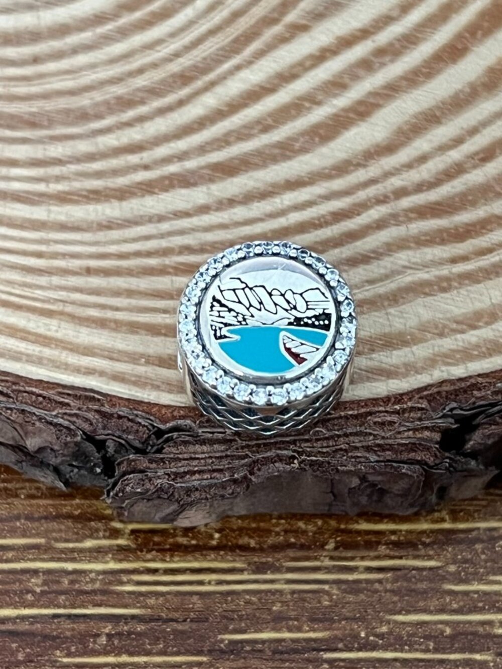 Pandora Moraine Lake - Banff National Park Bead Charm S925 Silver Charm